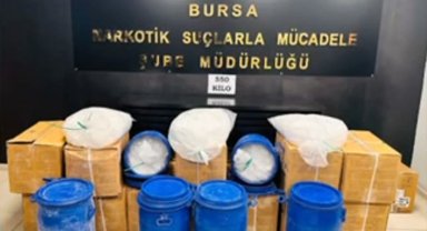 Bursa'da büyük uyuşturucu operasyonu