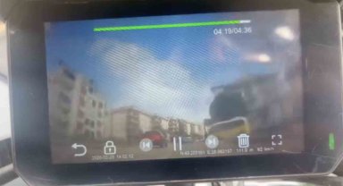 Bursa'da motosiklet sürücüsünün dikkati kazayı önledi