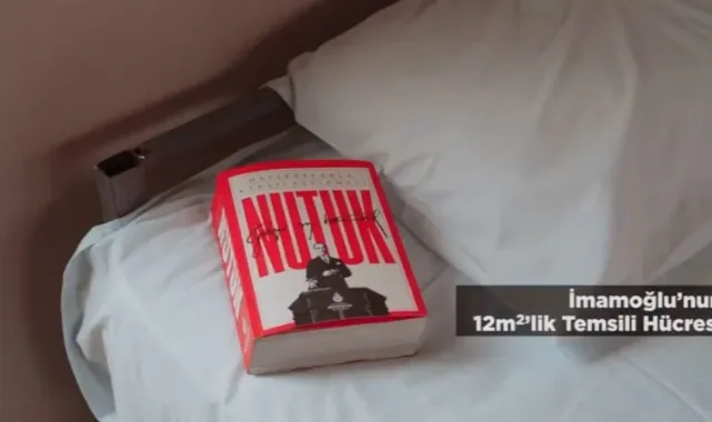 İmamoğlu'nun Silivri'de sergilenen cezaevi maketine Nutuk konuldu