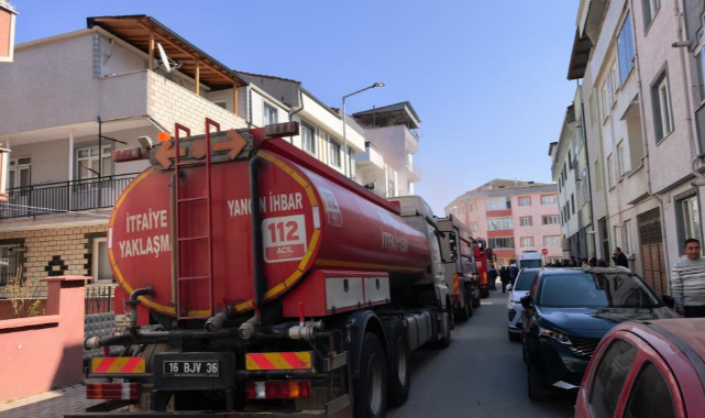 İnegöl'de Mutfağı Alev Alan Dairede İftar Hazırlığı Yangını