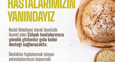 Kestel Belediyesi'nden Çölyak hastalarına glütensiz gıda desteği