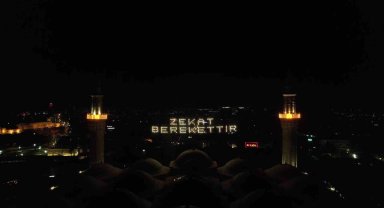 Ulucami'nin yeni mahyası Uludağ'dan görülüyor