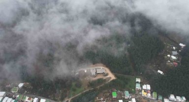 Uludağ'dan inen sis Bursa'yı sardı