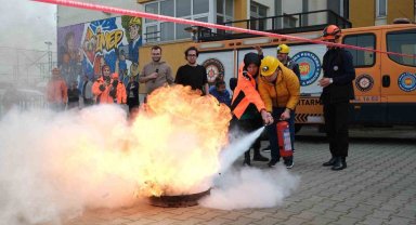 Yıldırım Belediyesi'nden nefes kesen tatbikat