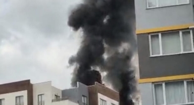 Gökdere Millet Mahallesi'nde Teras Katında Yangın Çıktı