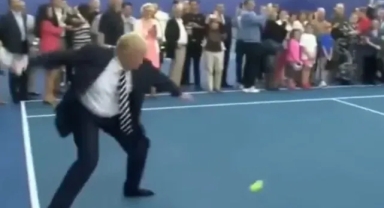 Trump ve Serena Williams Aynı Kortta: Sürpriz Tenis Buluşması