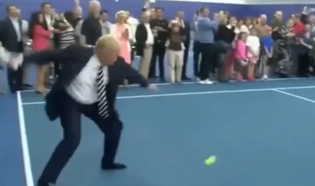 Trump ve Serena Williams Aynı Kortta: Sürpriz Tenis Buluşması