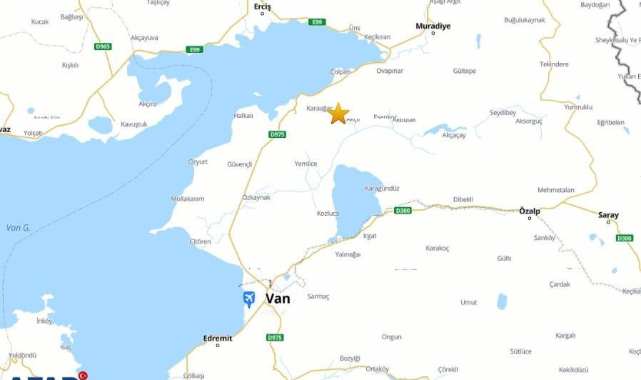 Van'da 5.2 büyüklüğünde deprem!