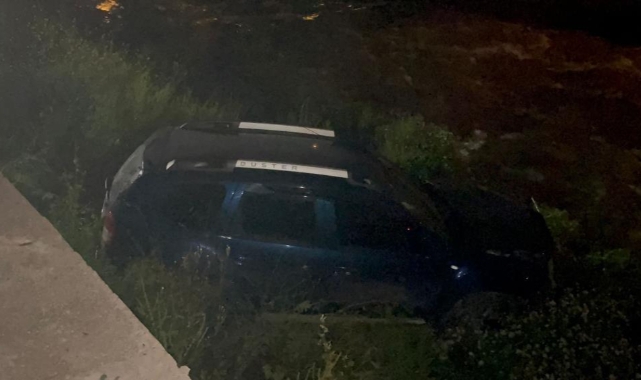 Bursa’da Kontrolden Çıkan Otomobil Dereye Uçtu