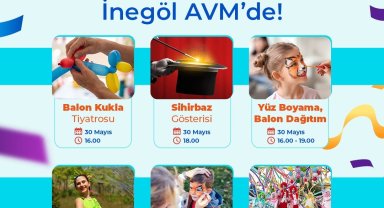 İnegöl AVM'den 15'inci yıla özel etkinlikler