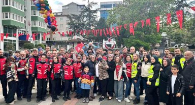Lösemiyi yenen Alparslan için gökyüzüne balon bıraktılar