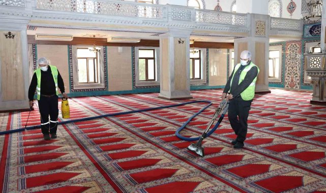 Nilüfer'in ibadethanelerinde bahar temizliği