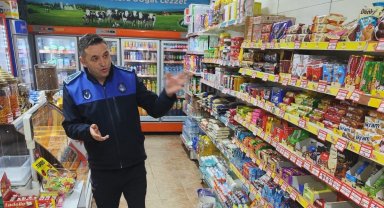 Zabıta ekiplerinden bakkal ve marketlere denetim
