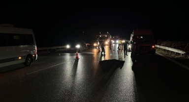 Bursa Çevre Yolu’nda feci kaza: Otobanda karşıya geçmek isteyen şahıs hayatını kaybetti