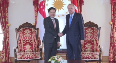 Erdoğan Singapur Başbakanı Lawrence Wong’u Dolmabahçe’de Resmi Törenle Ağırladı
