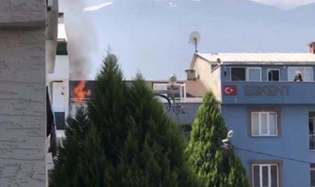 Gürsu’da Çatı Yangını Korkuttu