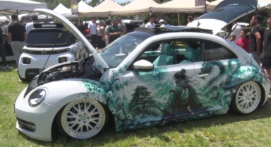 Bursa Tuning Fest'te Kaplumbağalı Otomobil Şaşırttı 