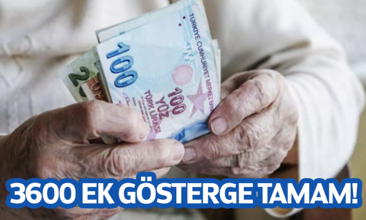 3600 ek gösterge tamam!