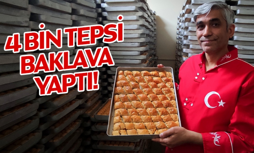 4 Bin Tepsi Baklava Yaptı Ramazanı Bekliyor