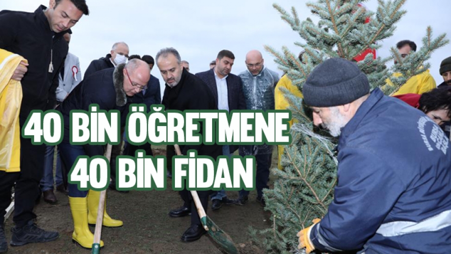40 Bin Öğretmene 40 Bin Fidan