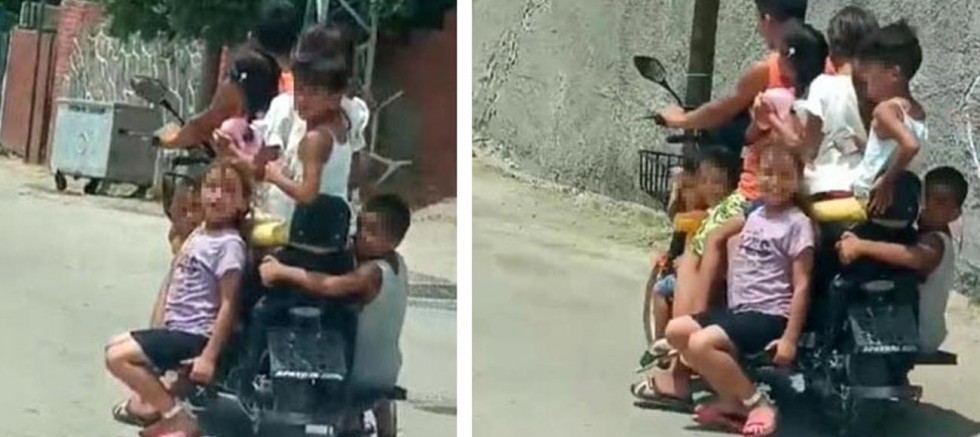 8 çocuk elektrikli motosikletle firarda!