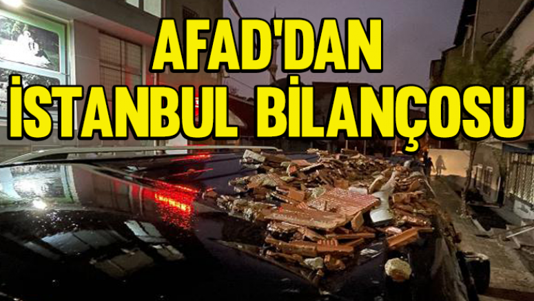 AFAD'dan İstanbul açıklaması