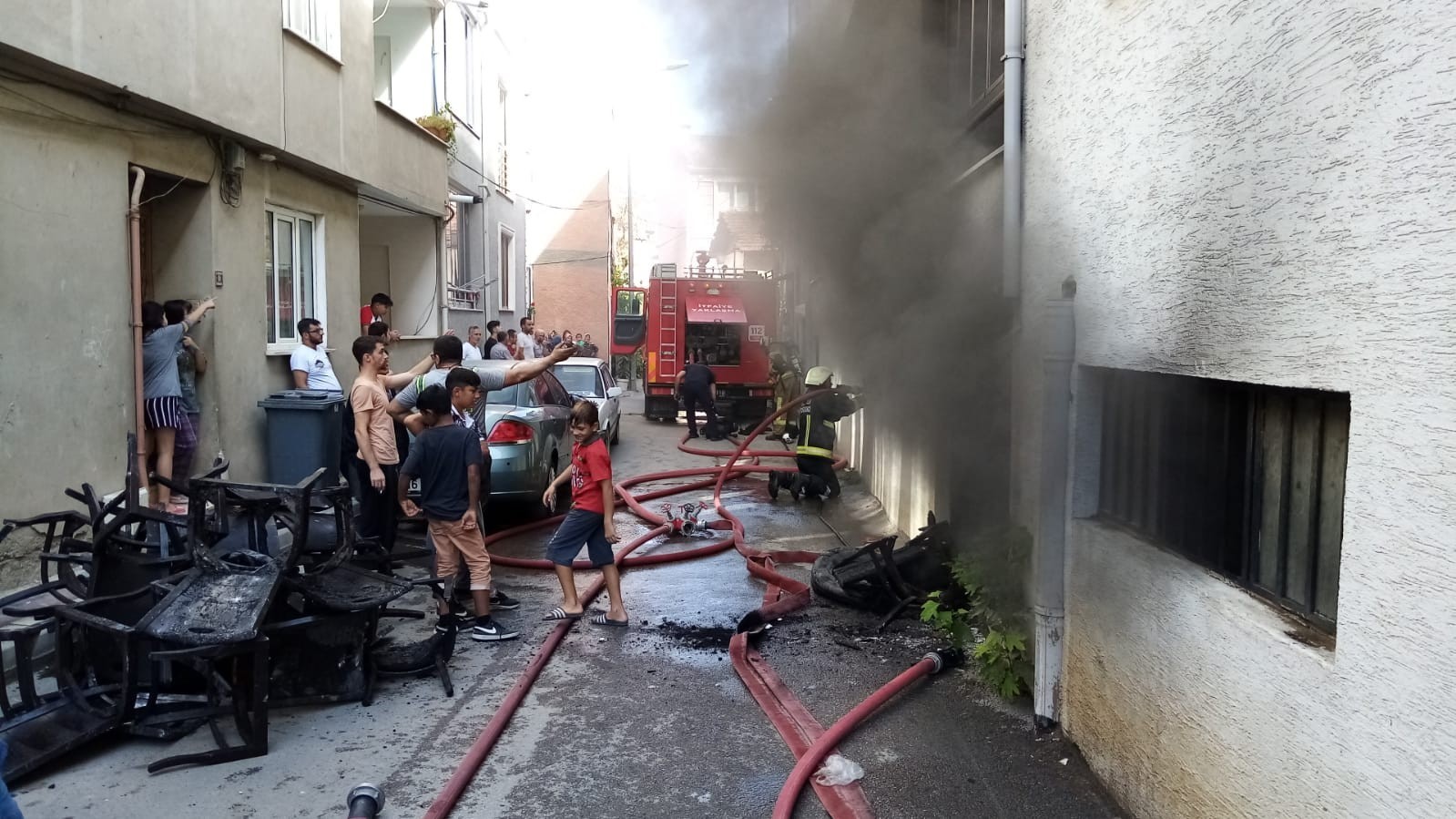Bursa'da Korkutan Yangın