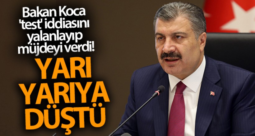 Bakan Fahrettin Koca 'Test' İddiasını Yalanlayıp Müjdeyi Verdi!