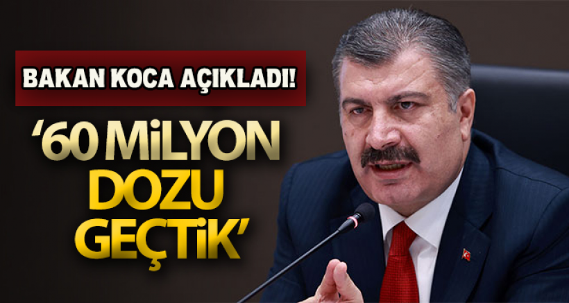 Bakan Koca'dan Aşı Mesajı