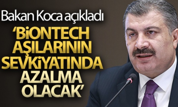 Bakan Koca'dan Biontech Aşı Mesajı