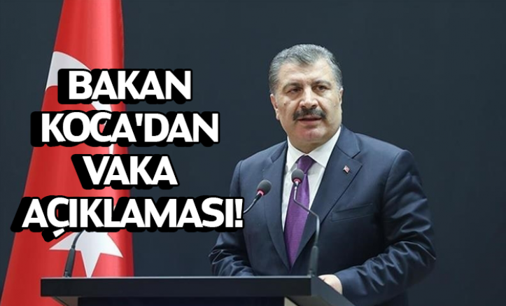 Bakan Koca'dan vaka açıklaması: İki üç hafta içinde belirgin azalma bekliyoruz