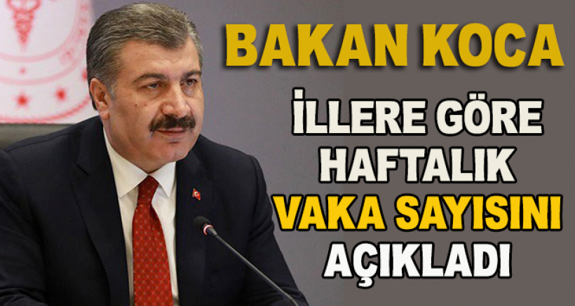 Bakan Koca İllere Göre Haftalık Vaka Sayısını Açıkladı!