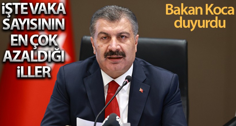 Bakan Koca Vaka Sayısının En Çok Azaldığı İlleri Açıkladı