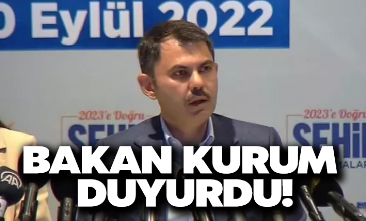 Bakan Kurum duyurdu: Projeyle ilgili karışıklık yok