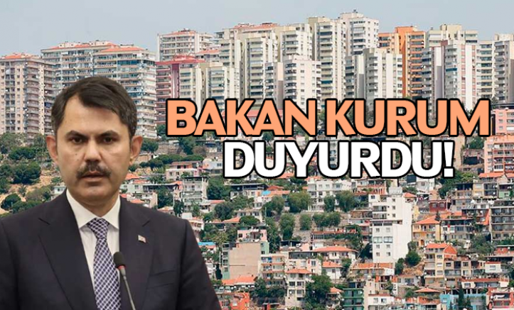 Bakan Kurum, sosyal konut projesinin detaylarını duyurdu