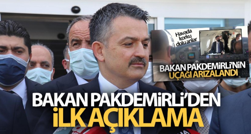 Bakan Pakdemirli'den İlk Açıklama