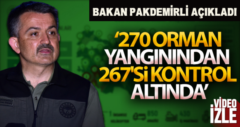 Bakan Pakdemirli Son Bilgileri Paylaştı!