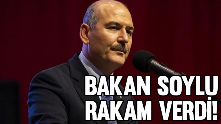 Bakan Soylu Rakam Verdi...
