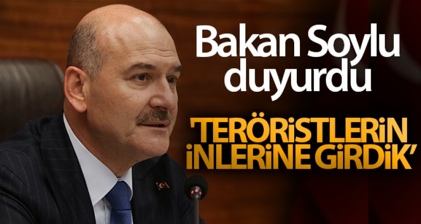 Bakan Soylu: 'Teröristlerin inlerine girdik'