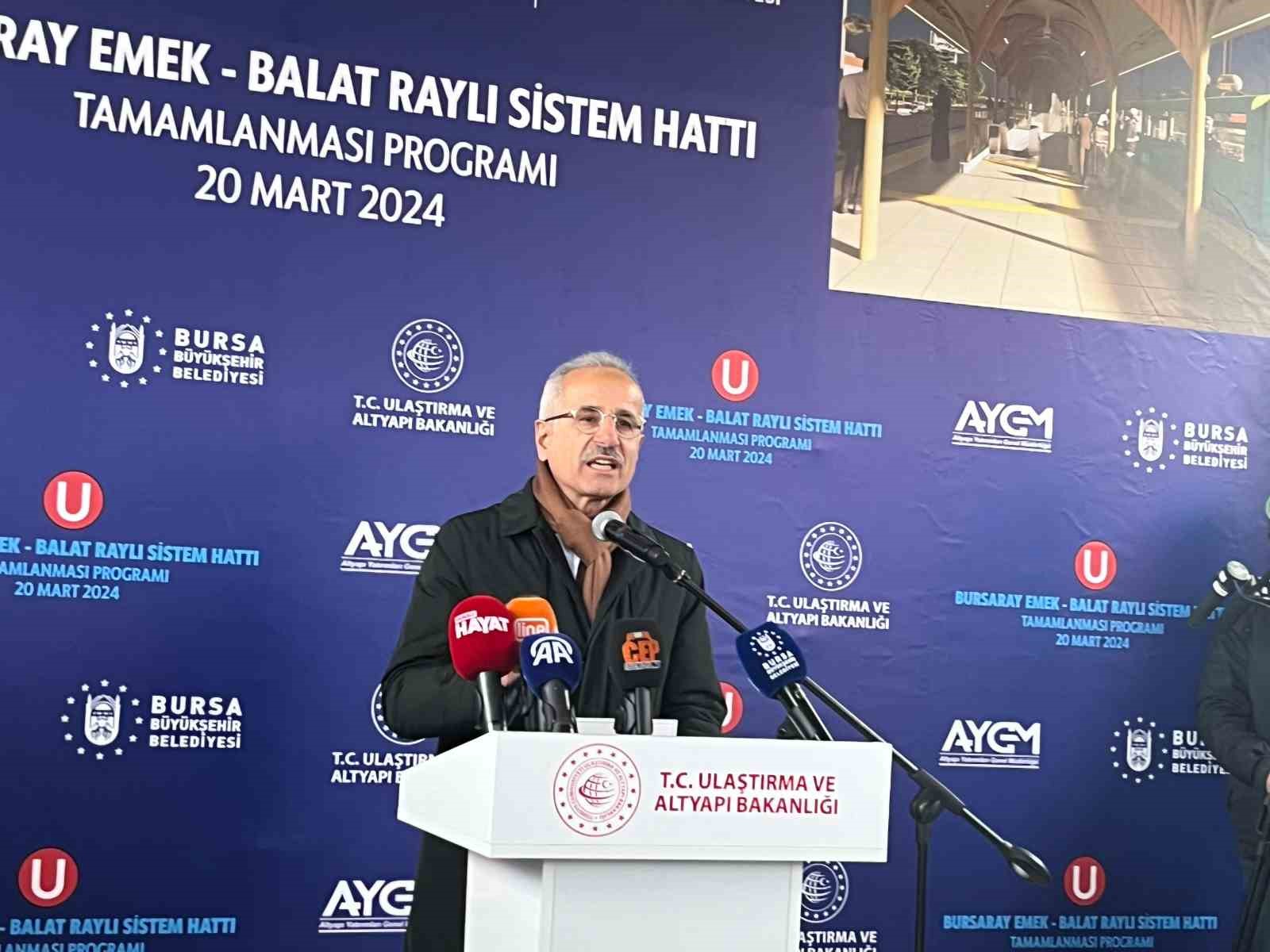 Bakan Uraloğlu: Bursaya 202 Milyar Liralık Yatırım Yaptık