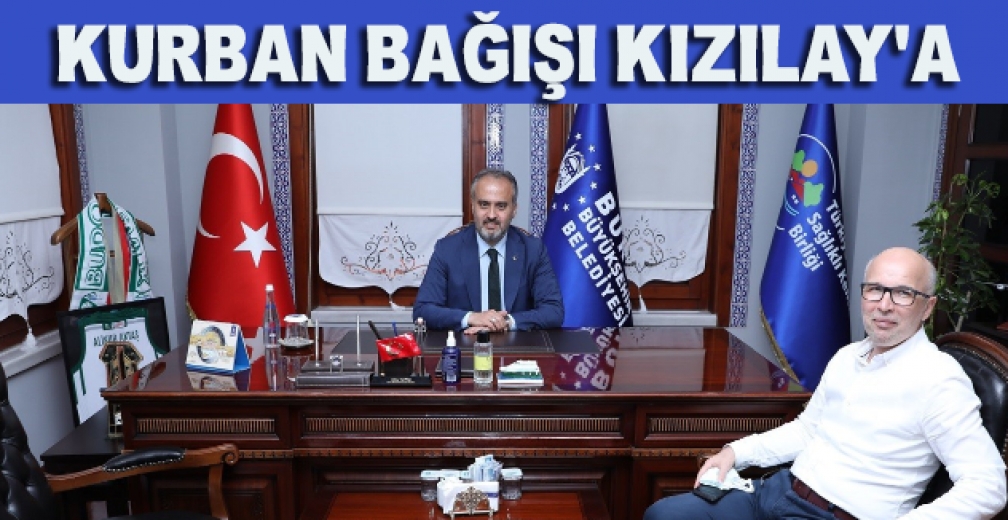 Başkan Aktaş'ın Kurban Bağışı Kızılay'a