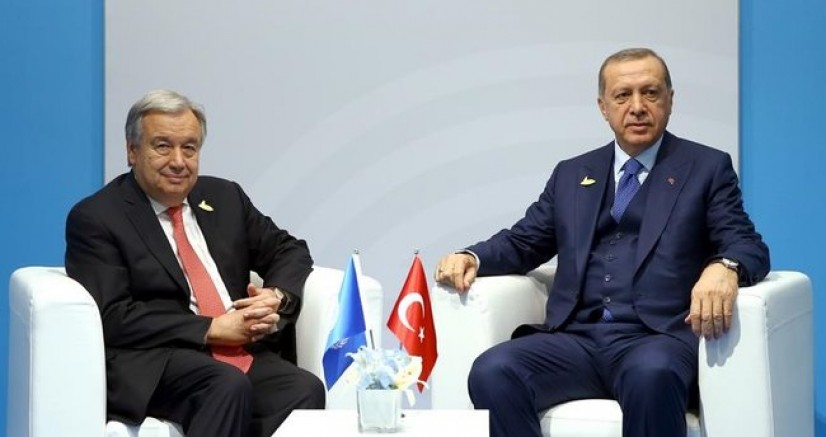 Başkan Erdoğan, BM Genel Sekreteri Guterres ile görüştü