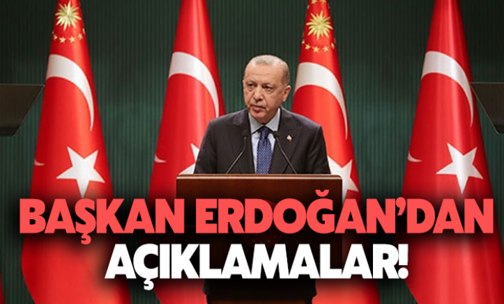 Başkan Erdoğan'dan Kabine Toplantısı sonrası alınan kararları açıklıyor