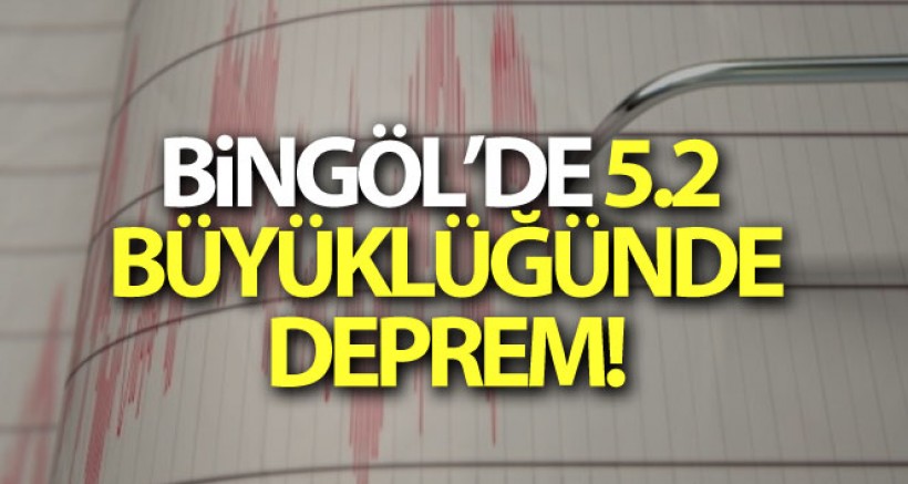 Bingöl'de korkutan deprem!