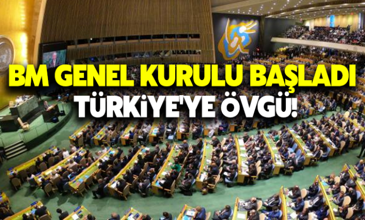 BM Genel Kurulu başladı: Türkiye'ye övgü