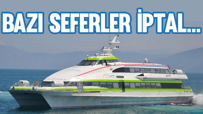 BUDO ve İDO'da bazı seferler iptal!