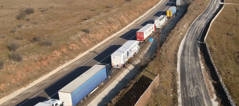 Bulgaristan sınırında ihracat kuyruğu