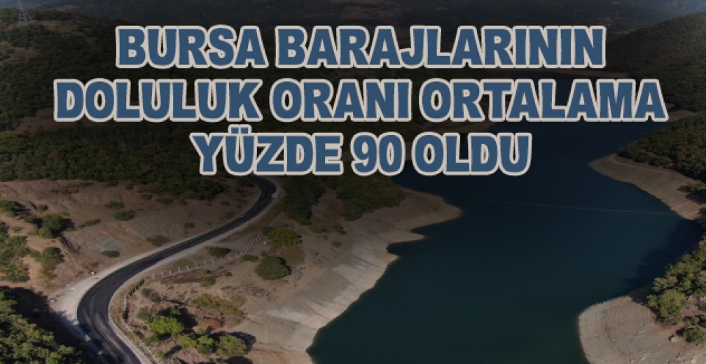 Bursa Barajlarının Doluluk Oranı Ortalama Yüzde 90 Oldu