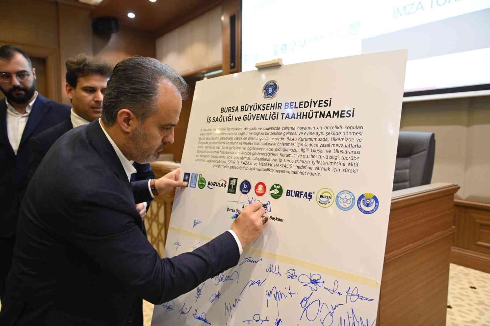 Bursa Büyükşehirde Hedef, Sıfır İş Kazası