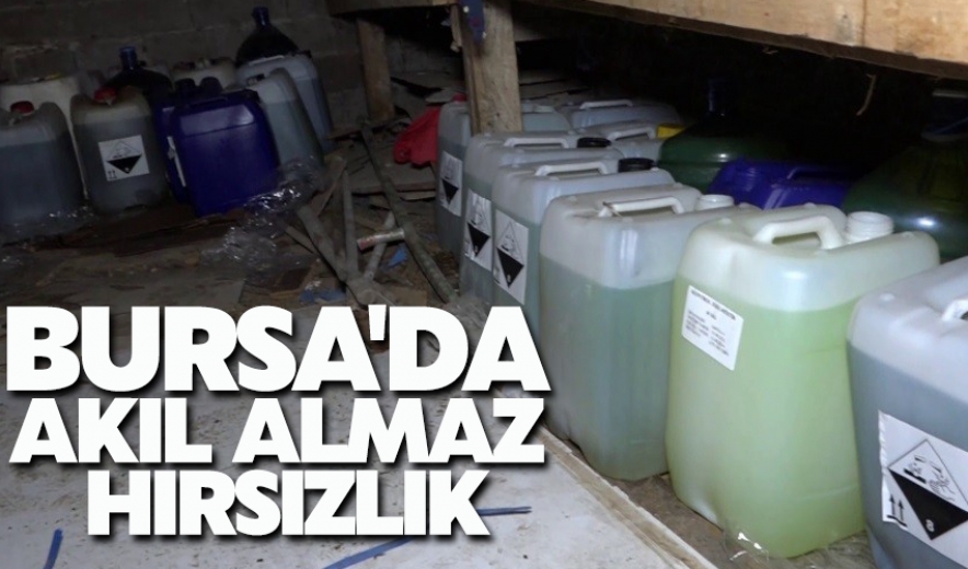 Bursa'da Akıl Almaz Hırsızlık